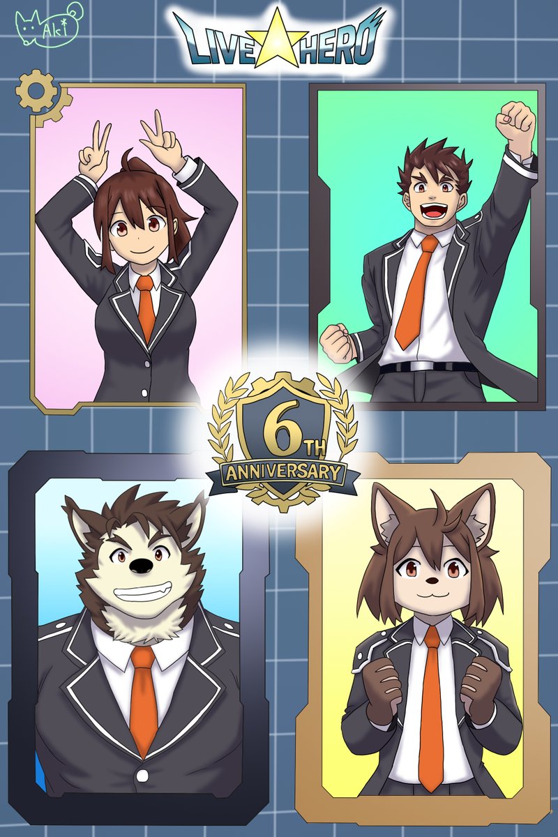 Akikemo18607's tweet photo. #LAH_ArtContest
#LIVEAHERO
#ラブヒロ6周年
ラブヒロ6周年おめでとうございます✨ 
いつも楽しませていただき、大感謝です！
 これからも応援しています！ https://t.co/Q5LyhIhEQl