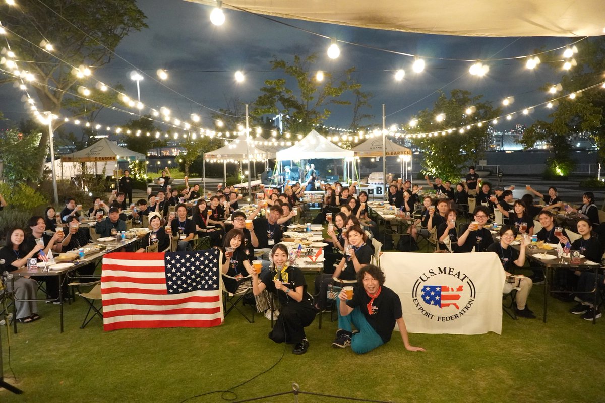 Skyrocket_Co's tweet photo. #アメリカンビーフ presents
「🍖スカロケ PRIME BBQ NIGHT！🍖」

ご参加いただいたリスナー社員の皆さん
ありがとうございました😋🍴

#スカロケ #アメリカンビーフ をつけて
イベントの感想お待ちしています🙏

#マンボウやしろ #浜崎美保 #TOKYOFM https://t.co/MuXwNs7wJ6