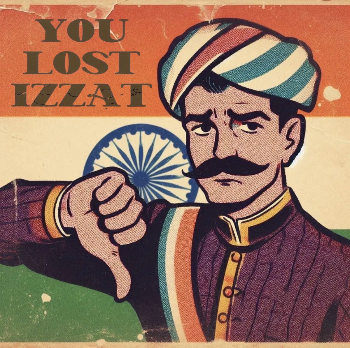 Meningespin's tweet photo. @JackBircht @Vindoopmagician Losing Izzat, very bad Saar. Death before dishonour, Izzat must be very good! https://t.co/4CCqeXOrrt