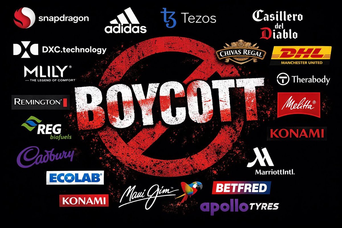 phil8599's tweet photo. BOYCOTT
@Snapdragon
@adidas
@tezos
@CasilleroDiablo 
@DXCTechnology
@MlilyOfficial
@ChivasRegalUS
@DHLManUtd
@RemingtonUK 
@REGbiofuels
@MelittaUSA 
@Therabody
@CadburyUK
@Ecolab
@OfficialMauiJim
@Betfred
@Konami
@MarriottIntl
@ApolloTyres
#MUFC #GlazersOutNOW 
@NYSE 
#ineosout https://t.co/GTTaKf9FXt