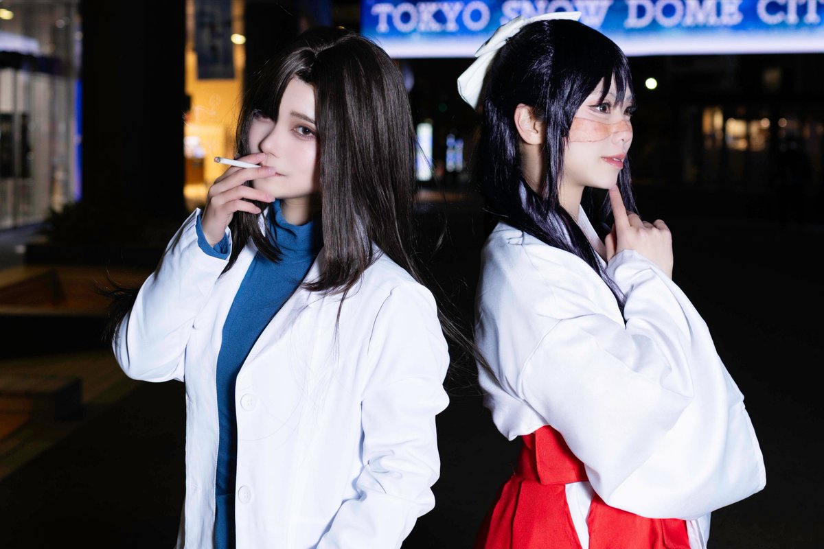 moyashinamuru_k's tweet photo. Cosplay / 呪術廻戦
※FAKE🚬

＿＿   後方支援特化   ＿＿

photo… @yuuk70423 
先輩… @Anninsan102 https://t.co/wYaAbQuidG