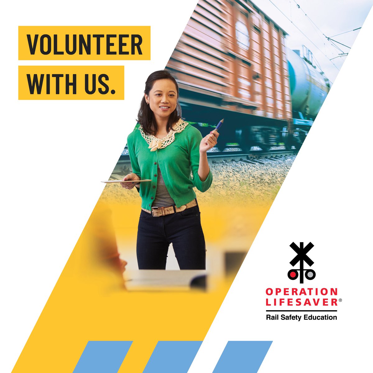 olinational's tweet photo. You can help #STOPTrackTragedies, become an Operation Lifesaver volunteer! More info: https://t.co/M9YqpYlifn #SeeTracksThinkTrainWeek https://t.co/e0g058nWGF