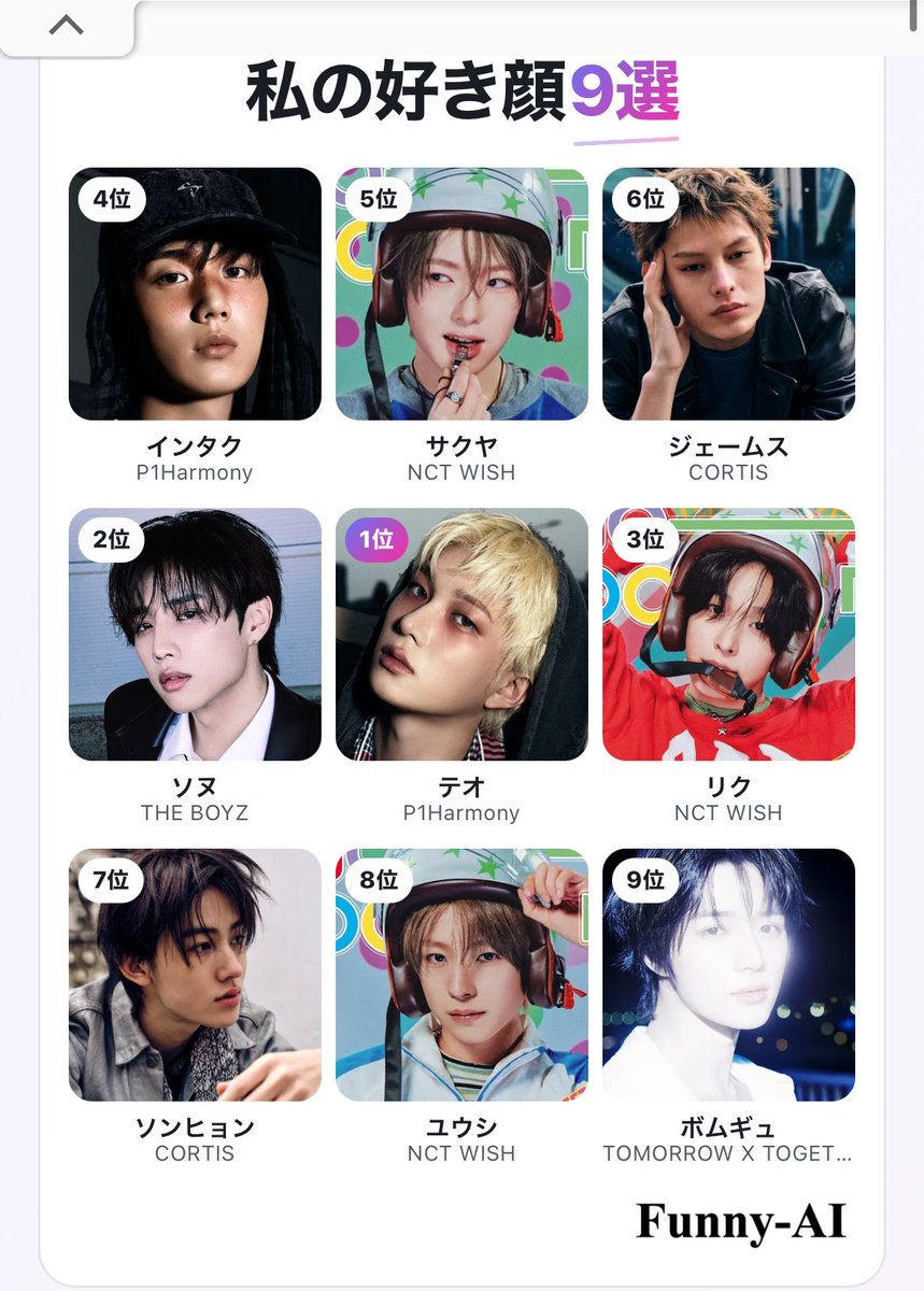 xlasg's tweet photo. 私の好き顔9選♪ https://t.co/FP2X54fKGA