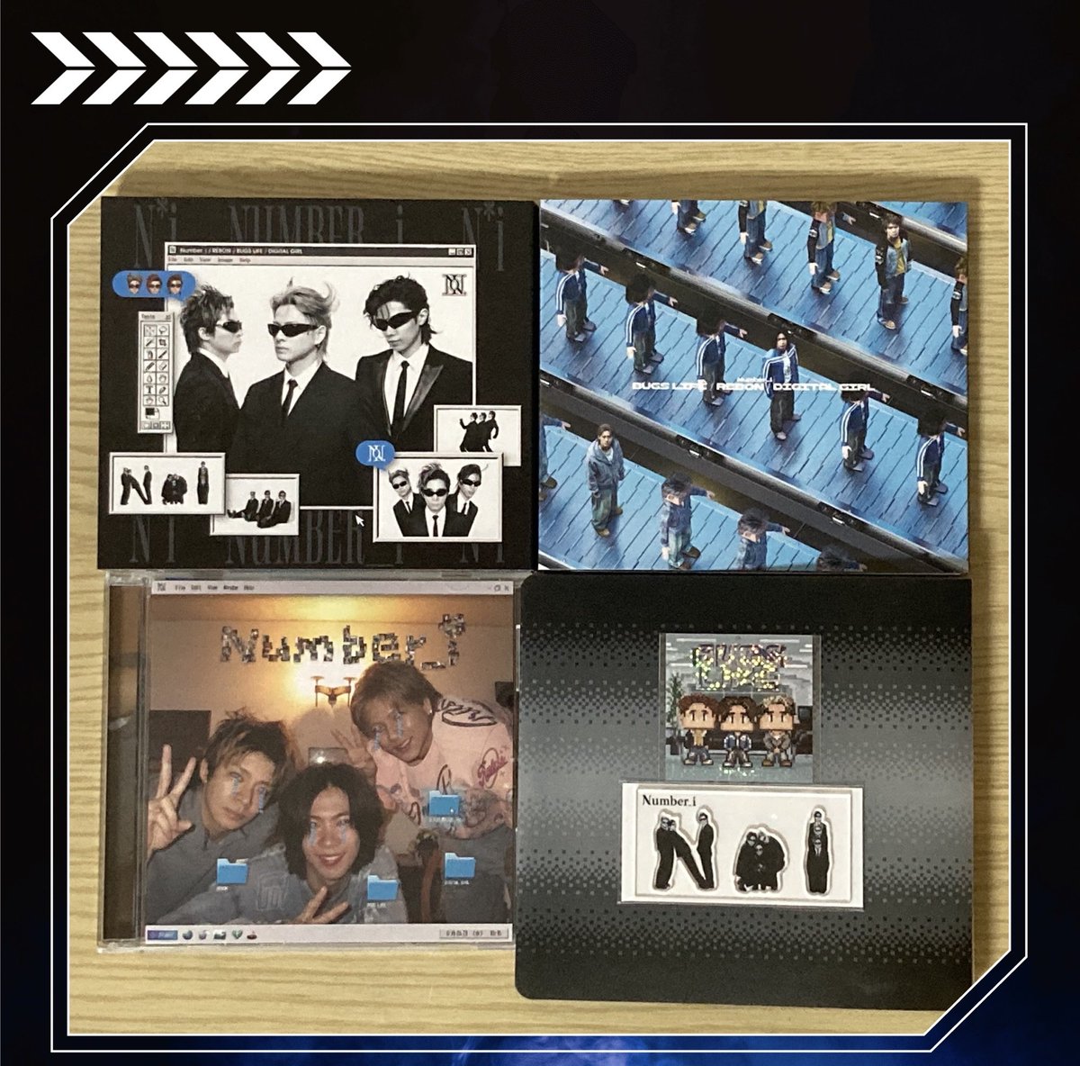kc_kk_'s tweet photo. シルバーウィーク中忙しくて、今日やっと開封できました✨💿
歌詞カードのデジタル感が楽しいし、福笑いおもしろい〜🤣💕
ビハインドの3人がカッコよくて可愛くて仲良しで、見終わった後はハピネス胸いっぱい💜❤️🩵☺️
シリアルコード応募は10/4までです❣️

#Number_i
#Ni_REBON_BUGSLIFE_DIGITALGIRL https://t.co/MIcilHjrSw