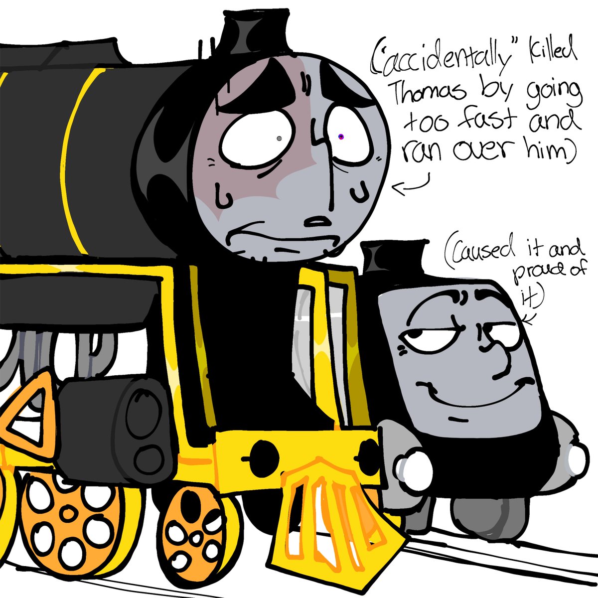 urlocalmadelyn's tweet photo. More of my oc- Mark
(He's friends with Spencer, he's the first engine he met on his first day of sodor.)
#Ttte #Tttehumanized https://t.co/OWISTR61M5