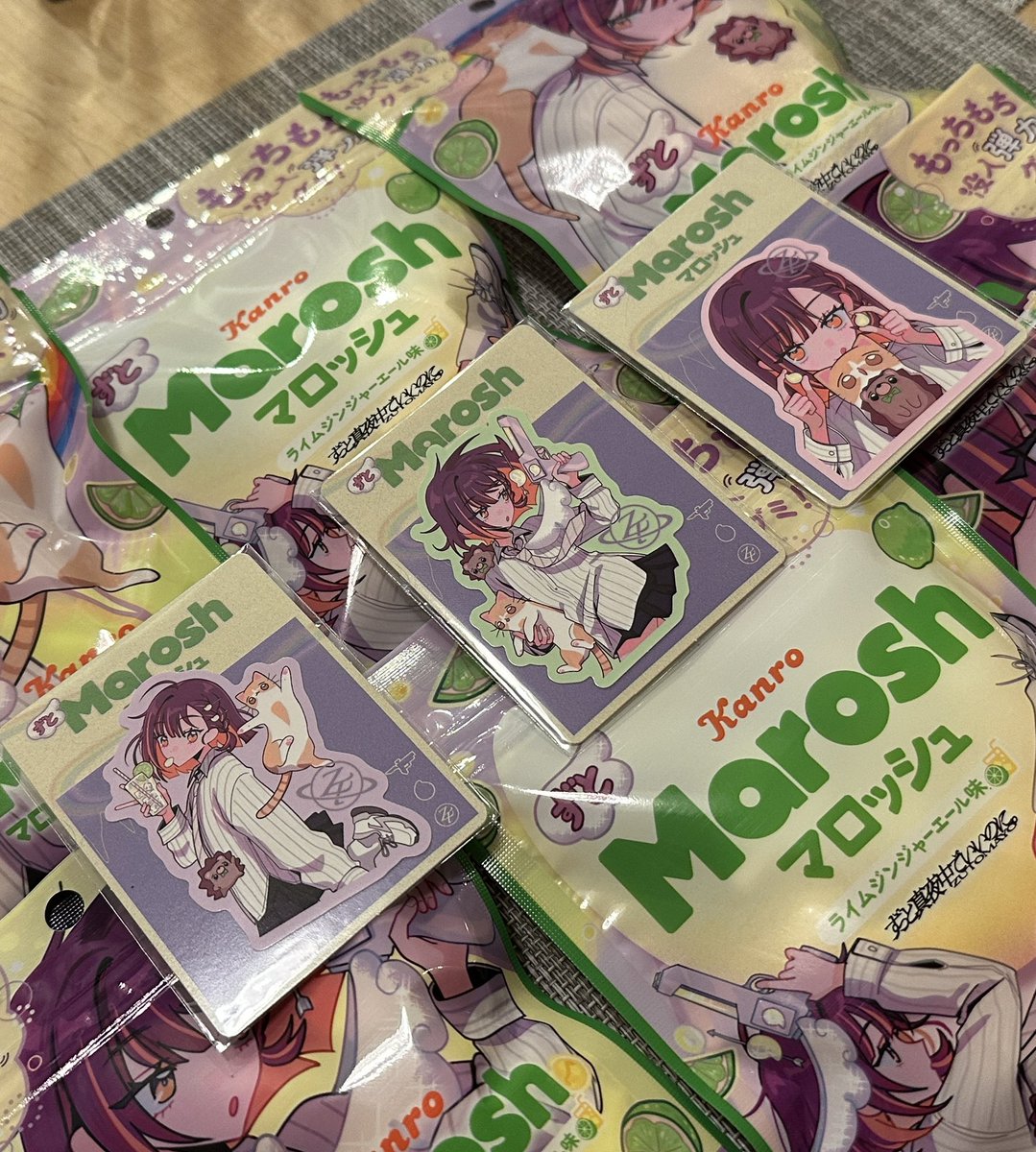 TA_to_ACAne's tweet photo. ずとマロッシュ、
ステッカー集めスタート！

仕事帰りにセブン寄ったら運良く全種残あり！しかし少し躊躇してしまい６マロッシュ３ステッカーに留めておきました！

続きは明日行きます！

#ずとマロッシュ
#ずっと真夜中でいいのに
#ACAね https://t.co/52UQ2oAFks
