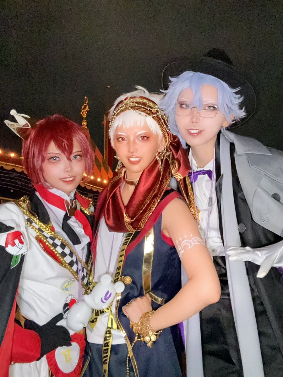rm_o__o_rm's tweet photo. あうぱ！楽しかった！
うちらのツイステはじまりはじまり
#Dハロ仮装2026 #Dハロツイステ仮装 https://t.co/EvFPNfSMCP