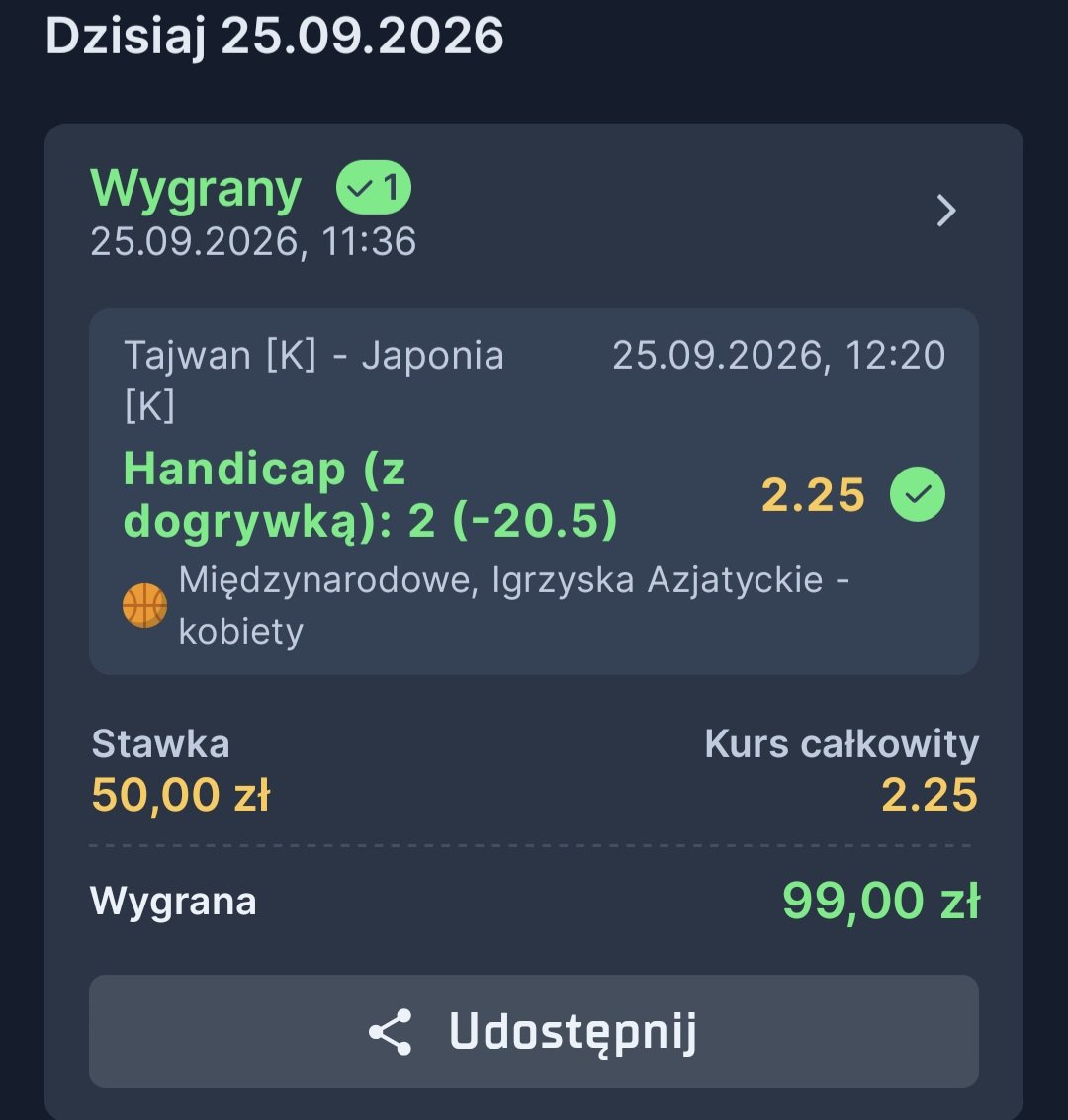 BezVatuHajs's tweet photo. Win +99,00 https://t.co/MZyavfXH41