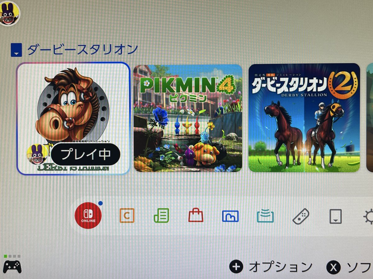 chank36182173's tweet photo. 競馬🏇ファンで、ゲーマー🎮なのでSwitch2のダビスタ2購入しました😊しかし、旧作1も現役プレイ中で、愛馬が愛し過ぎて新作に移行出来ません😅どうしよ💧🐰ｼﾗﾝ https://t.co/S0YnNgziAM