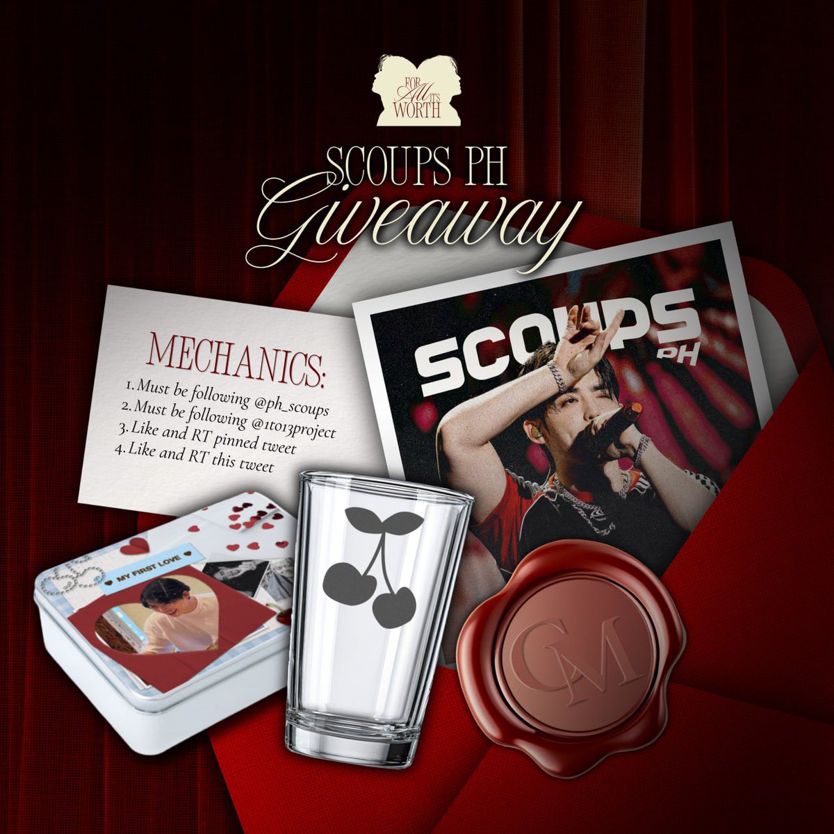 1to13project's tweet photo. A LITTLE SOMETHING WORTH TAKING HOME 🖤

We’re excited to partner with SCOUPS PH for a special giveaway! 👀

We’ll be choosing TWO (2) lucky winners, and each winner will receive ONE (1) shot glass + ONE (1) tin can.

HOW TO JOIN:
1. Follow @ph_scoups
2. Follow @1to13project
3. Like & RT our pinned tweet
4. Like & RT this tweet

Complete all four steps to qualify. Simple enough, right? 🤭

Good luck, everyone! And a huge thank you to SCOUPS PH for partnering with us and making this giveaway possible 🖤

For All It’s Worth — October 11, 2026.
The runway awaits.