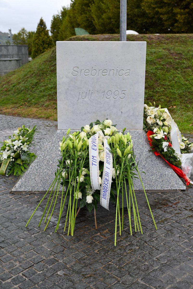 MartaKosEU's tweet photo. As Member State ambassadors pay tribute at the Srebrenica Memorial Centre today, my thoughts are especially with the Mothers of Srebrenica. 

They have endured unimaginable loss, yet remain among the strongest voices for reconciliation, rooted in truth, justice, remembrance, and the possibility of a different future.

The European Union was founded on that same belief: that even after the most terrible crimes, former enemies can choose to build a common future in which such suffering can never happen again. 

That is the future the Western Balkans deserves and people can build.