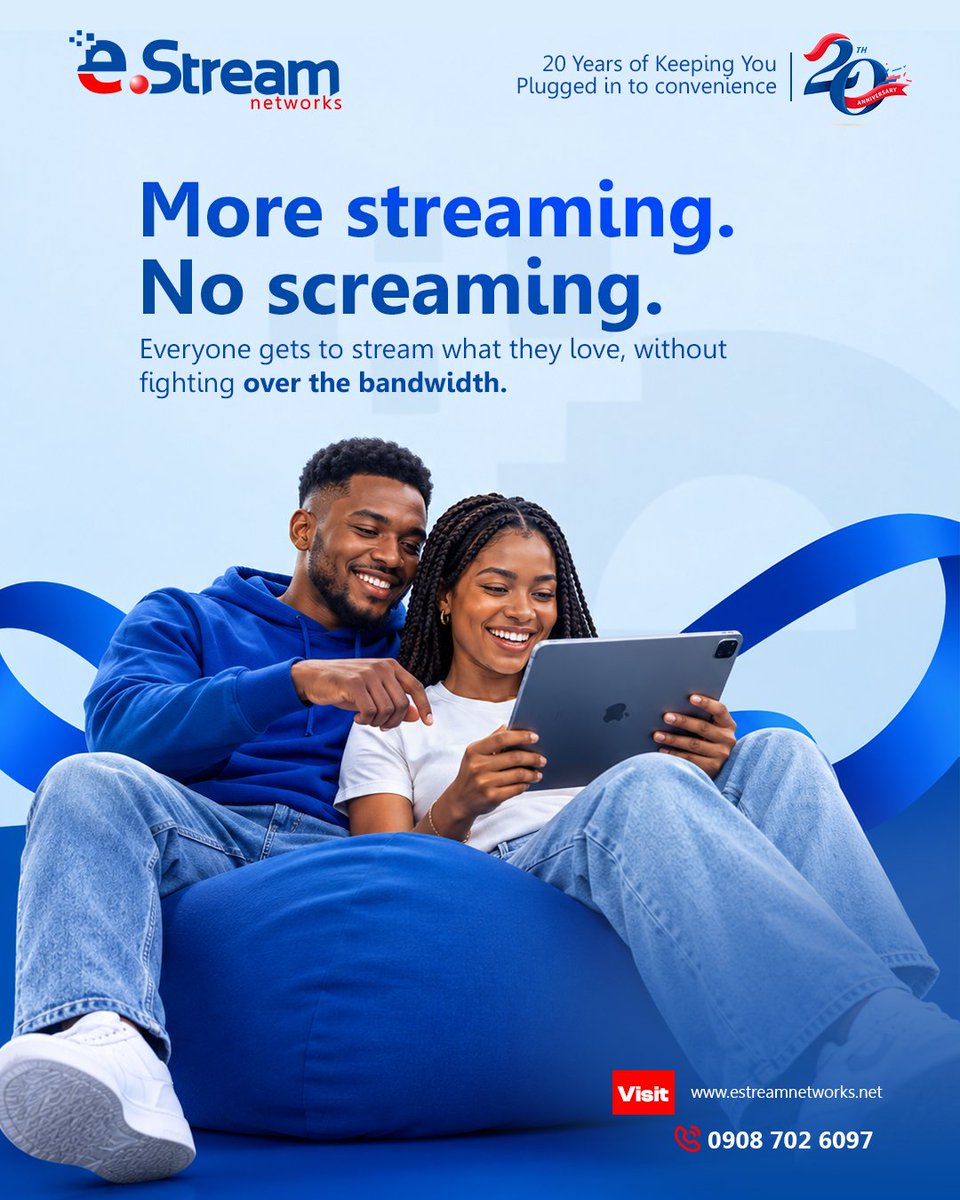 eStreamNetworks's tweet photo. Netflix, YouTube, gaming, video calls everyone gets to do their thing without fighting over the bandwidth.

https://t.co/yIYjBr9Aoa Elite WiFi. One connection. Everyone connected.

#eStreamNetworks #EliteWiFi https://t.co/1VFlBuatHj