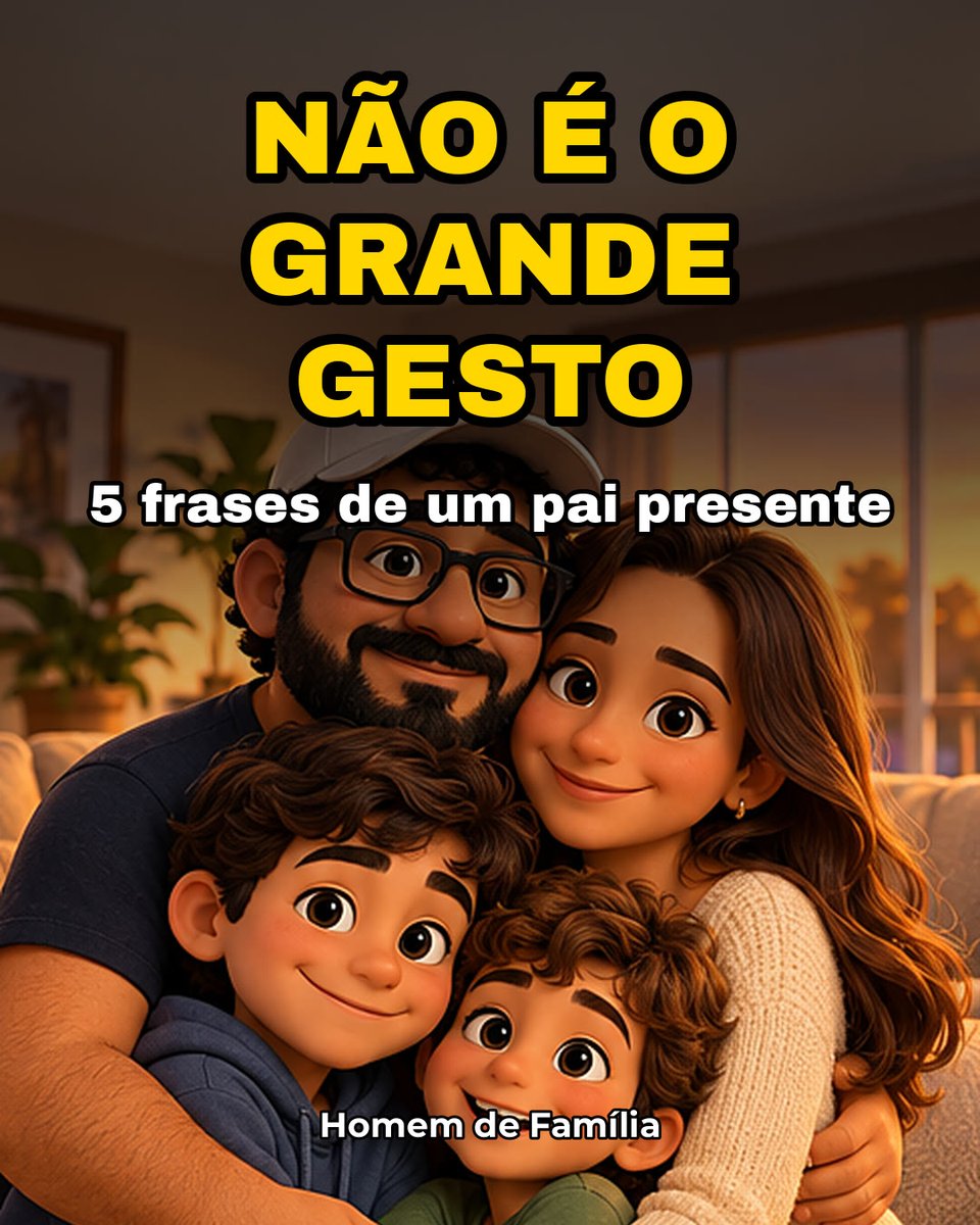 H_deFamilia's tweet photo. Presença de pai: 5 frases que eu vivo em casa.

Não é o grande gesto. É olhar, ouvir e ficar.

Qual é a sua?

#HomemDeFamilia #PaiPresente https://t.co/BiqlvIbmxa