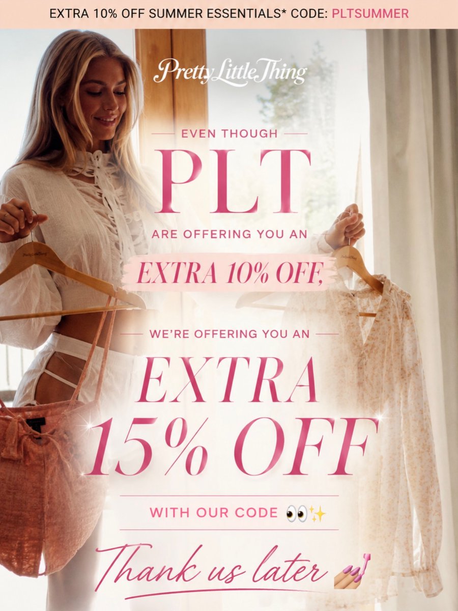 JenaMooserzu4c's tweet photo. Extra discount alert: PLT is offering 10% off today, but our code gets you 15% off instead. Use it in the hub when you sign up. https://t.co/NpQYL37WcW