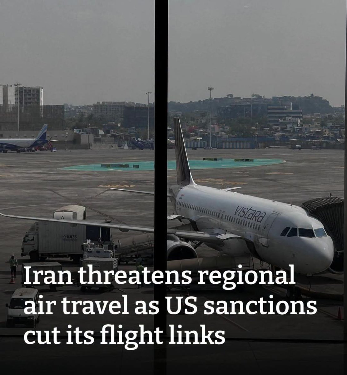 IRANIRGCC's tweet photo. Iran threatened to disrupt regional air travel if its airlines lose access to flights and airport services, as Iraq's Najaf, Erbil and Sulaimaniya joined other destinations restricting Iranian connections under mounting US sanctions pressure. https://t.co/rNtivZLY8E