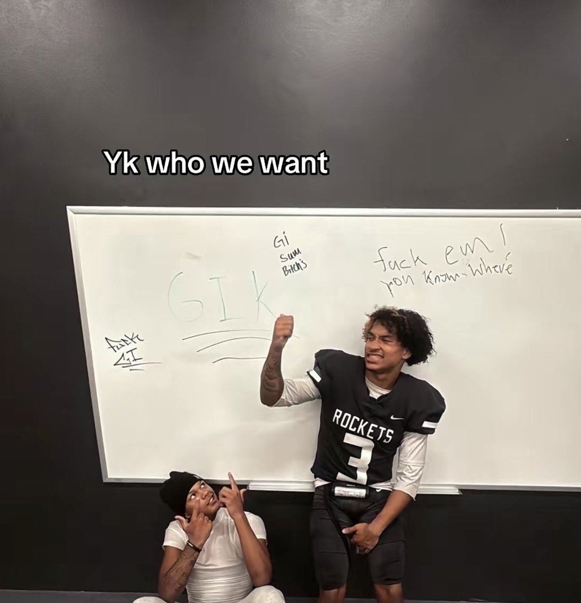 DaveBenson6969's tweet photo. @Rocket_Barstool you guys  beat GI and think yall nice get a grip sorry fucks 🤣🤣 https://t.co/jSzcV2uN5U