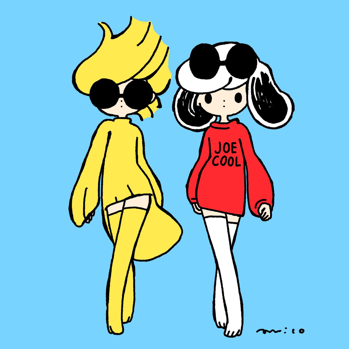 parirobo's tweet photo. The Peanuts Gang  
Snoopy and Woodstock

#今日は何の日 
#スヌーピーの日
fanart https://t.co/YfFZOD2dbi