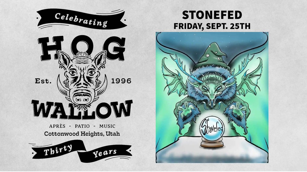 TheHogWallow's tweet photo. 🐗 Two nights to close out our 30-year celebration.

Thank you for celebrating this milestone with us. Thank you for 30 years of showing up, coming back, and making this place what it is.

Now let's finish this thing right.

🎸 Tonight — Stonefed. A band so tied to this place they might as well have their name on the wall. Smokehouse Plate and Traditional Wing specials all day. Giveaways. Perfect patio weather.

🎸 Tomorrow — Hivemind. The grand finale.

Still Wallowin'. 🐗

@Stonefed

#StillWallowin #HogWallow30