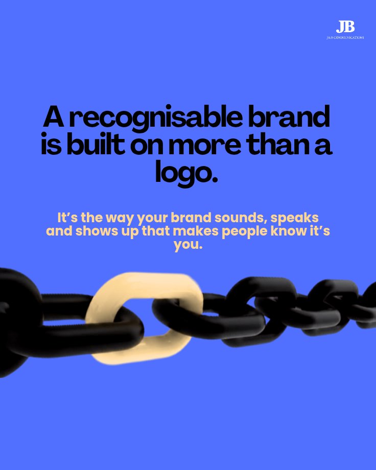 Jbcommshq's tweet photo. A strong visual identity creates familiarity. Consistent communication gives that familiarity meaning.

At J&amp;B Communications, we help brands build that clarity across the way they communicate and show up.

Send us a DM to start a conversation. https://t.co/YZ5HVsFWKi