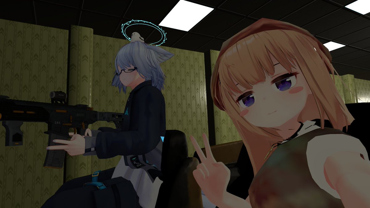 Sekisui_VRC's tweet photo. 昨夜は久し振りにインして、ラミナさんと鳥の絵を描いた後、『BackRoomRide』へ行きました。
BackRoomをモチーフにした、ライドアトラクションね。割とあっさりめではあるから、気にはなるけどホラーやリミナルな雰囲気が苦手な方には丁度良いのかもしれないわ。 https://t.co/MTPec8WBGy