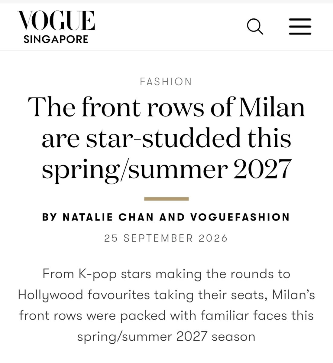 Pokkiez's tweet photo. Vogue Singapore ลงคอนเทนท์งาน Milan Fashion Week 2027 มีภาพของโทมัสก้อง 1 ในตัวแทน Celeb แขกคนสำคัญของแบรนด์ MARNI ด้วย สุดปลื้มใจเลย 

'Milan’s front rows were packed with familiar faces this spring/summer 2027 season'

©️Vogue Singapore
🔗 https://t.co/KxlJw7ml5v

THOMAS KONG MFW SS27
#MARNIxTHOMASKONG 
#Marni #MarniTH #Marniss27
#tthomastc #kongjiro
#thomaskong