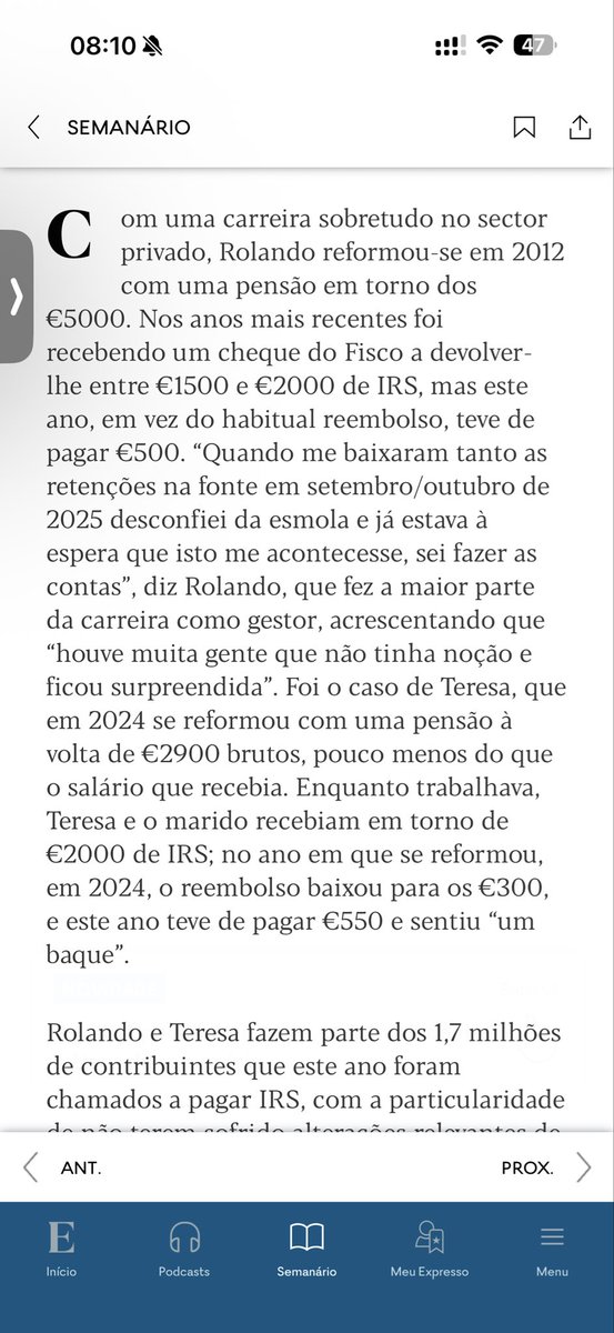 robrodrpinto's tweet photo. É mesmo verdade.
O @expresso foi fazer uma reportagem sobre o IRS com 2 pensionistas. https://t.co/s3KhF7S2Xp