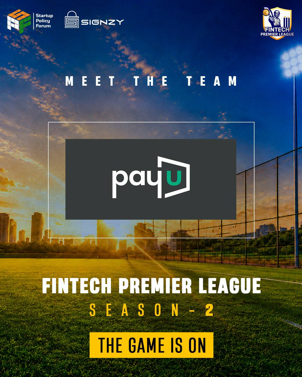 FintechOnPitch's tweet photo. Familiar faces. Fresh energy. Let’s get the FinTech Premier League Season 2 rolling!⚡

Welcome back, PayU 🤝

@lawyer_intech @ShwetaRKohli @TeamSignzy @SPF_India @PayUindia https://t.co/y8DUMGrsfM