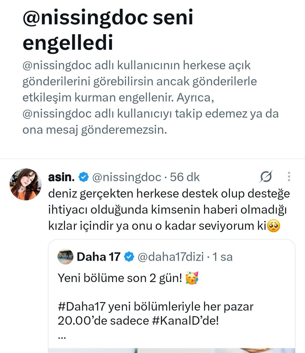 Xbadecik's tweet photo. attığım yorumlar zoruna gidince VERİCİ asin abla beni engellemiş😆🫣 https://t.co/nFAC3FZ10u