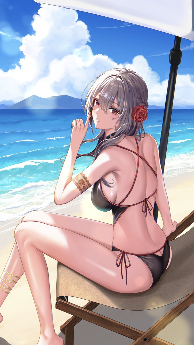 ____p_9's tweet photo. 夏の思い出🥀
#NIKKE #NIKKEfanart https://t.co/c3kYkZgV7k