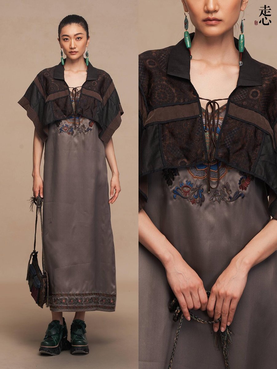 MagaliVienneau's tweet photo. Where ancient mineral craftsmanship meets contemporary quiet luxury. Zouxin Silk’s Champagne &amp; Smoked Silver Archive transforms Xiangyunsha into timeless silhouettes with liquid-pearl luster. Which look, 1–6, defines your aesthetic? Share below. https://t.co/bha2Cf5WD6