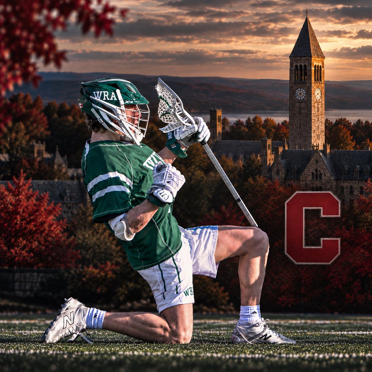 WRA_Lacrosse's tweet photo. Congratulations to Darcy Muegge ‘27 on his commitment to the admissions process at Cornell. 

Roll Pios! 🧱 https://t.co/ccpE4knETx