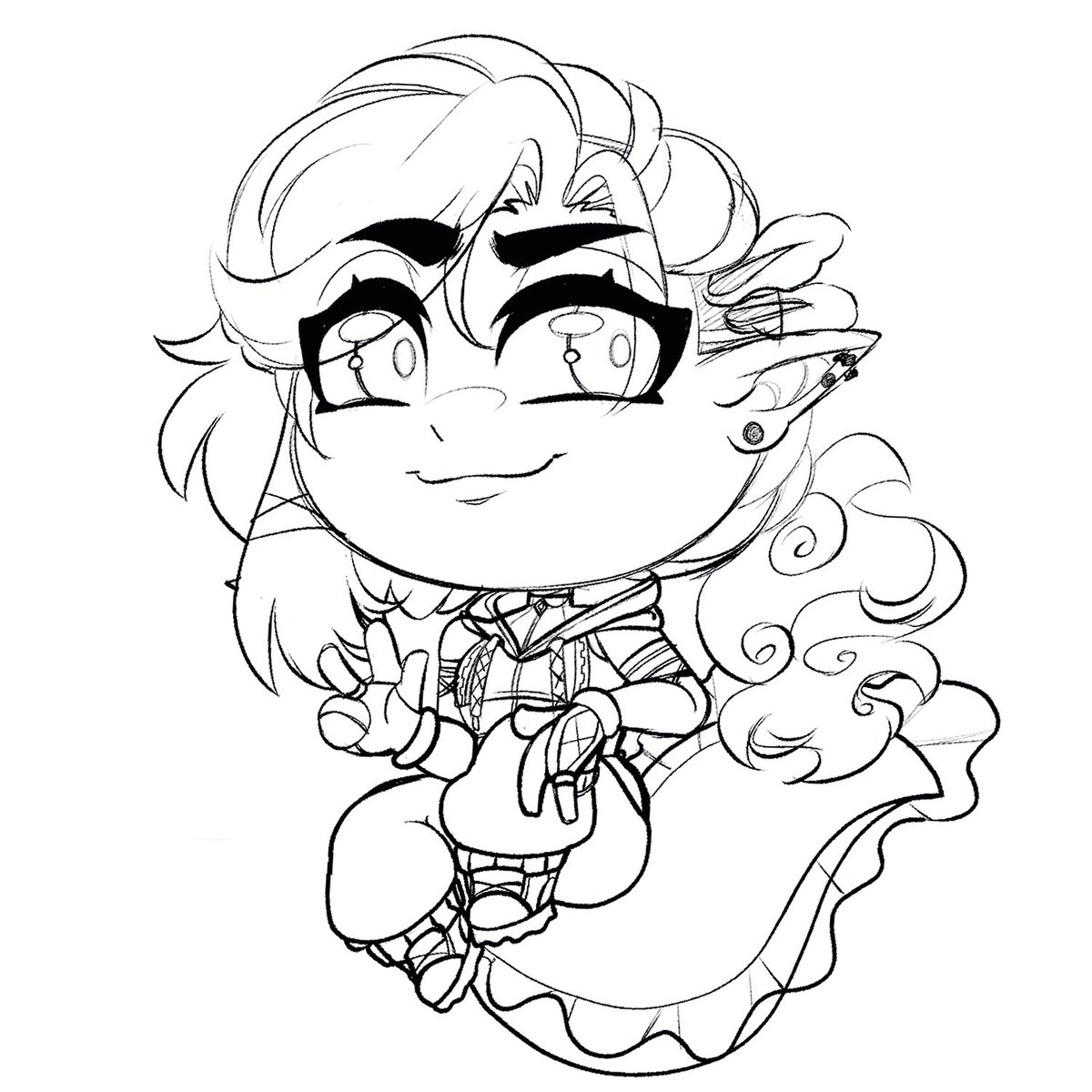 SkvllCryptik's tweet photo. TODAY ONLY! Get some cool lookin Chibi sketches <3 5$ each. Will be done on stream only for todays stream. If this goes well, we will try to do them another Friday too! 
Please pay through my Ko-fi!: 
https://t.co/qWUXl1EEaP https://t.co/4rkMxZJXdC