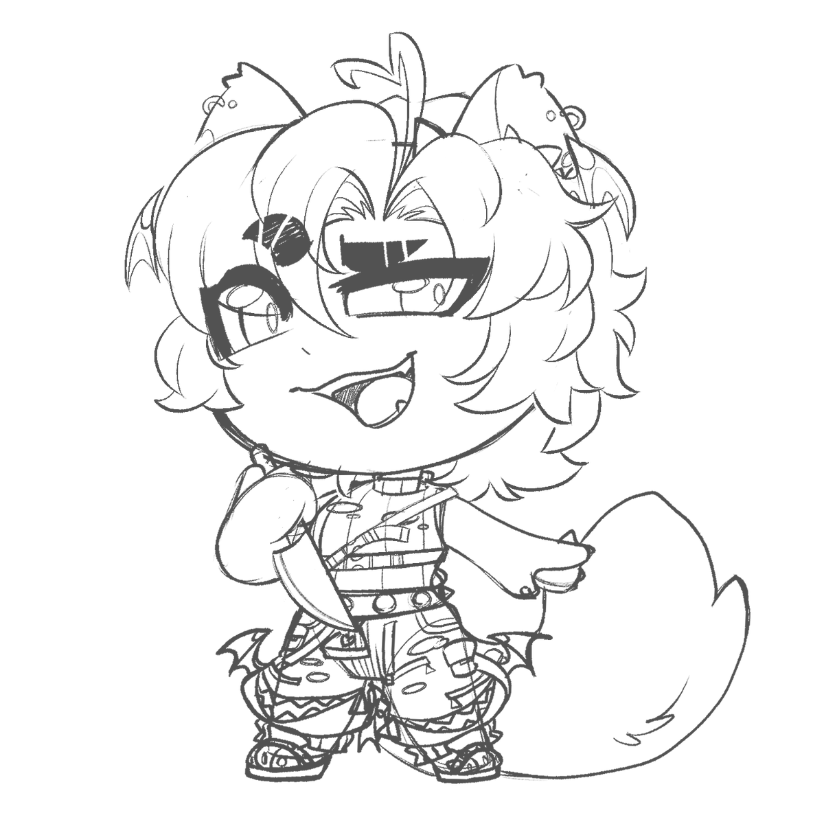 SkvllCryptik's tweet photo. TODAY ONLY! Get some cool lookin Chibi sketches <3 5$ each. Will be done on stream only for todays stream. If this goes well, we will try to do them another Friday too! 
Please pay through my Ko-fi!: 
https://t.co/qWUXl1EEaP https://t.co/4rkMxZJXdC