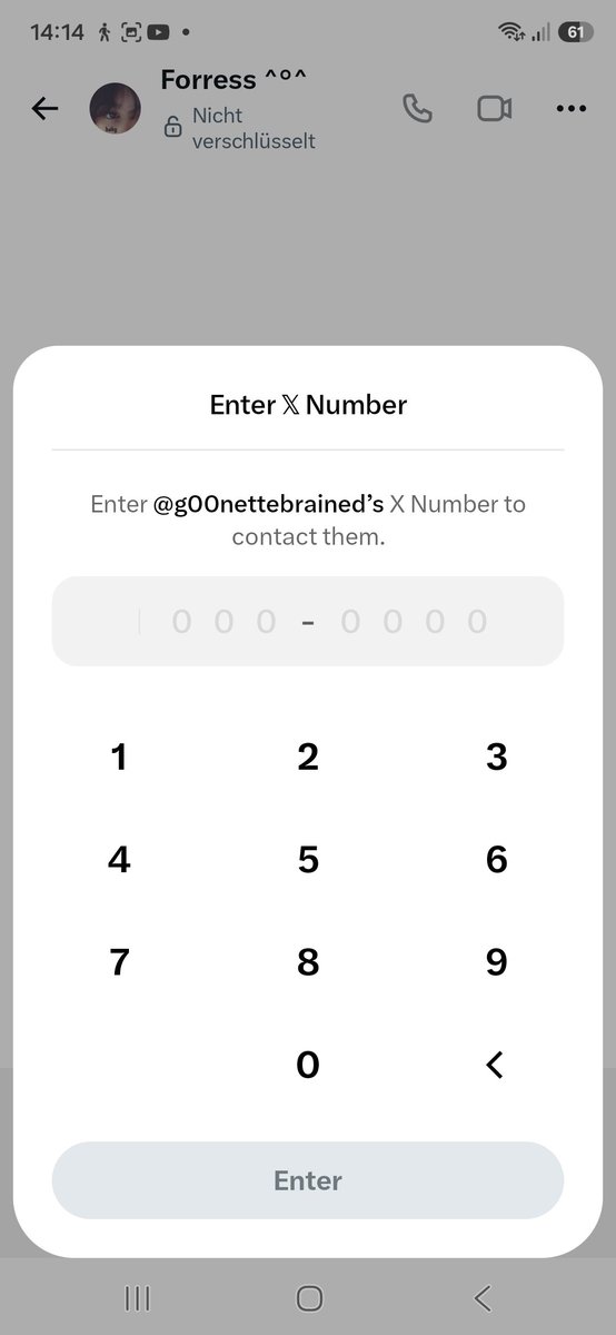 K45601Christian's tweet photo. @g00nettebrained A code is required there to write to you.I've never had a case like this in 8 years on Twitter.This code is not visible anywhere on your profile. https://t.co/1EqmPFtILp