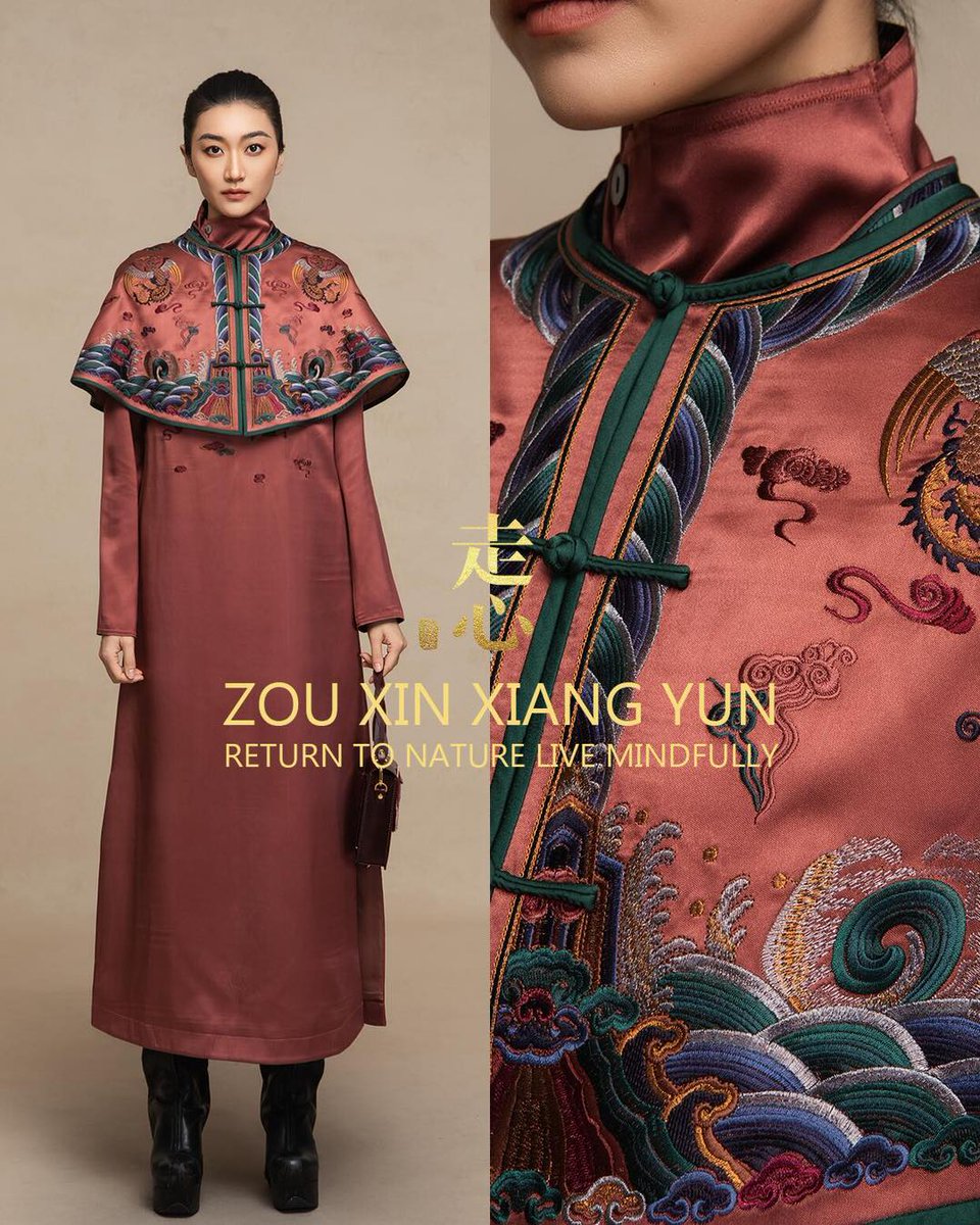 MagaliVienneau's tweet photo. Where botanical serenity meets imperial avant-garde tailoring. Discover Zouxin Silk’s Terracotta Rose &amp; Brocade Archive, crafted from organic Xiangyunsha silk and shaped into timeless modern silhouettes. Which look, 1–6, speaks to you? https://t.co/i4jjfBmDZG
