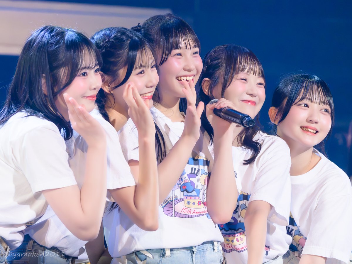 yamaken2011's tweet photo. 2026/9/12 「HKT48 15th Anniversary Live Tour」
@東京都／昭和女子大学　人見記念講堂 昼公演

#生野莉奈 (@IKUNOchan_Buu83) ちゃん
#石松結菜 (@yuina_hkt48) ちゃん
#猪原絆愛 (@0227hanchan) ちゃん
#立花心良 (@hkt48_kokoppe) ちゃん
#大庭凜咲 (@Risaki0423) ちゃん

#HKT15周年ツアー
#HKT48_カメコ
#HKT48
