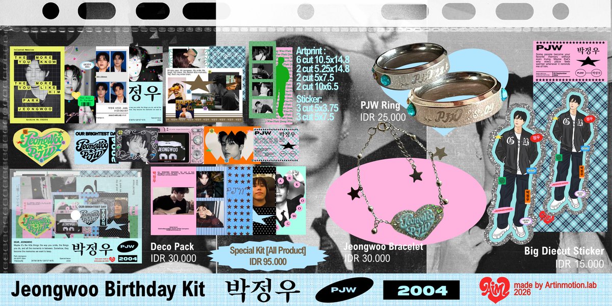 artinmotion_lab's tweet photo. 🎂 DEAR #JEONGWOO - BIRTHDAY KIT 🐺💙

Dear, Jeongwoo A little love, just for you 💌

PRE-ORDER IS NOW OPEN!
🗓️ end 01.10.2026
🔗 https://t.co/rSIHSqpddH

PJW 28.09
#박정우 #PARKJEONGWOO #TREASURE #teume https://t.co/WW1E1w720s