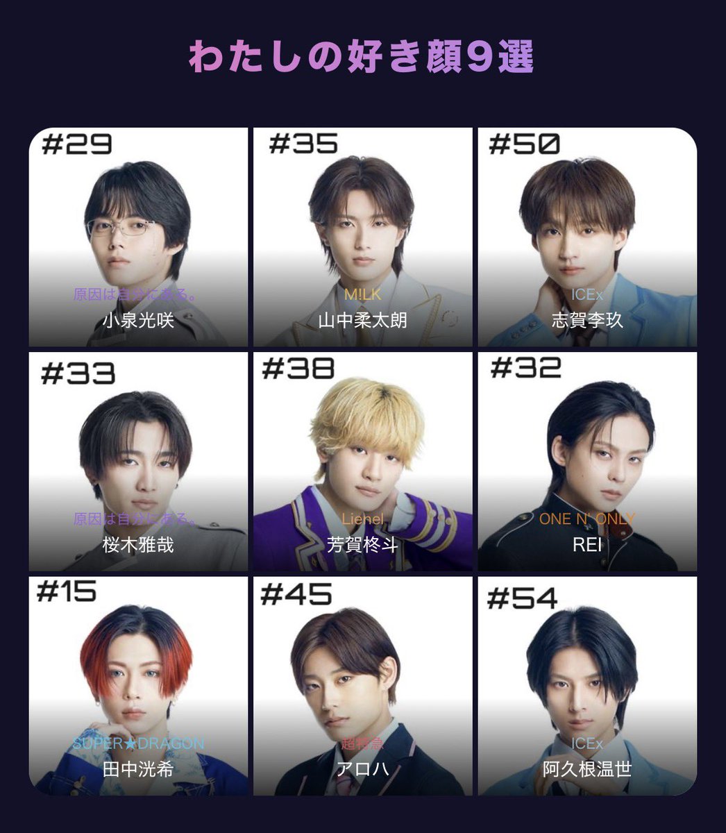 __hnlly's tweet photo. 好き顔9選♩ https://t.co/vVVB0GWGn0