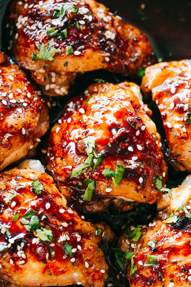 Diethood's tweet photo. This sticky chicken recipe, cooked in the Instant Pot, makes deliciously juicy, fall-off-the-bone #chicken thighs with a sweet, savory sticky sauce! #instantpot #FoodMood #recipes 👉 https://t.co/3ARoqNHJlh https://t.co/OQ6w40Uvg9