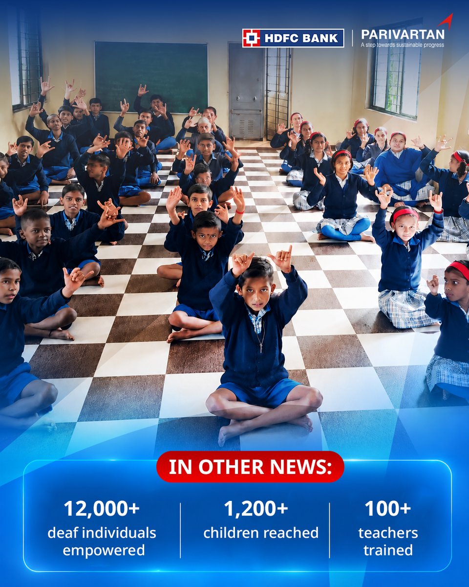 HDFCBankCSR's tweet photo. Founded by MIT alumni, BleeTech’s BleeTV and BleeTV Library are helping make inclusive learning a reality.

More access. More learning. Fewer barriers.

#HDFCBank #Parivartan #Learning #SmartEd #SignLanguage #Initiaitive #Impact https://t.co/GkjBigKZZm