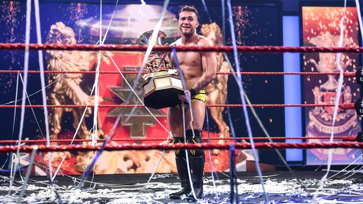 WrestlingMGC's tweet photo. NXT UK Heritage Cup Champion A-Kid https://t.co/SmKsO76Hmy