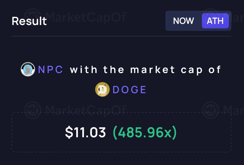 carim707's tweet photo. If you understand the scale of $NPC and how deeply the internet is built around it, these comparisons should be completely reasonable.

If anything, they’re still an understatement. https://t.co/L75M7hVipw