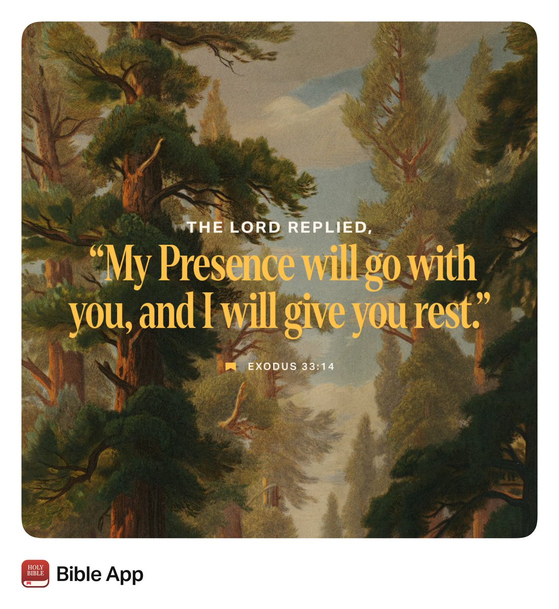 crescentcog's tweet photo. “And He said, “My Presence will go with you, and I will give you rest.””
Exodus 33:14 NKJV https://t.co/BRCxxfEwJS