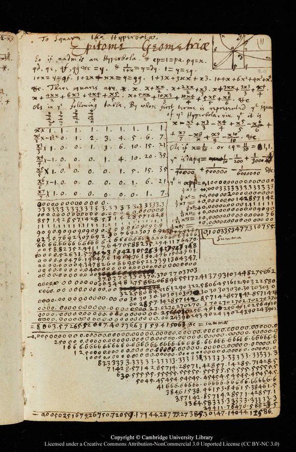 KnowledgeArchiv's tweet photo. Isaac Newton's handwritten college notebook, c. 1664

Genius can be messy! https://t.co/fb20GiRAYl
