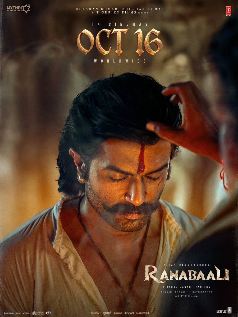 PopperstopTel's tweet photo. A warrior called RANABAALI. His OATH for his motherland. His FIGHT for his people.

#Ranabaali GRAND RELEASE WORLDWIDE ON 16.10.26.

For Brand Partnerships &amp; Collaborations 🤝
📞 76739 37781
📩 DM us

#RanabaaliOnOct16th #VijayDeverakonda #RashmikaMandanna #popperstoptelugu https://t.co/6EcVhxjtUv