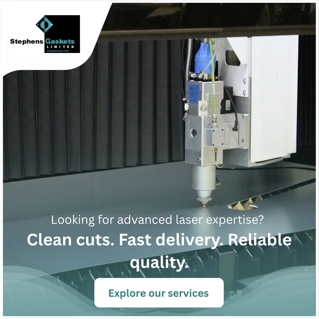 stephensgaskets's tweet photo. Laser Cutting Done Right

Accurate, reliable components built to your exact specification.

Consistent results you can trust.

Learn more:
https://t.co/x5xIo4U7i6

#StephensGaskets #LaserCutting #Manufacturing #Engineering https://t.co/Xuk9ehHVrk