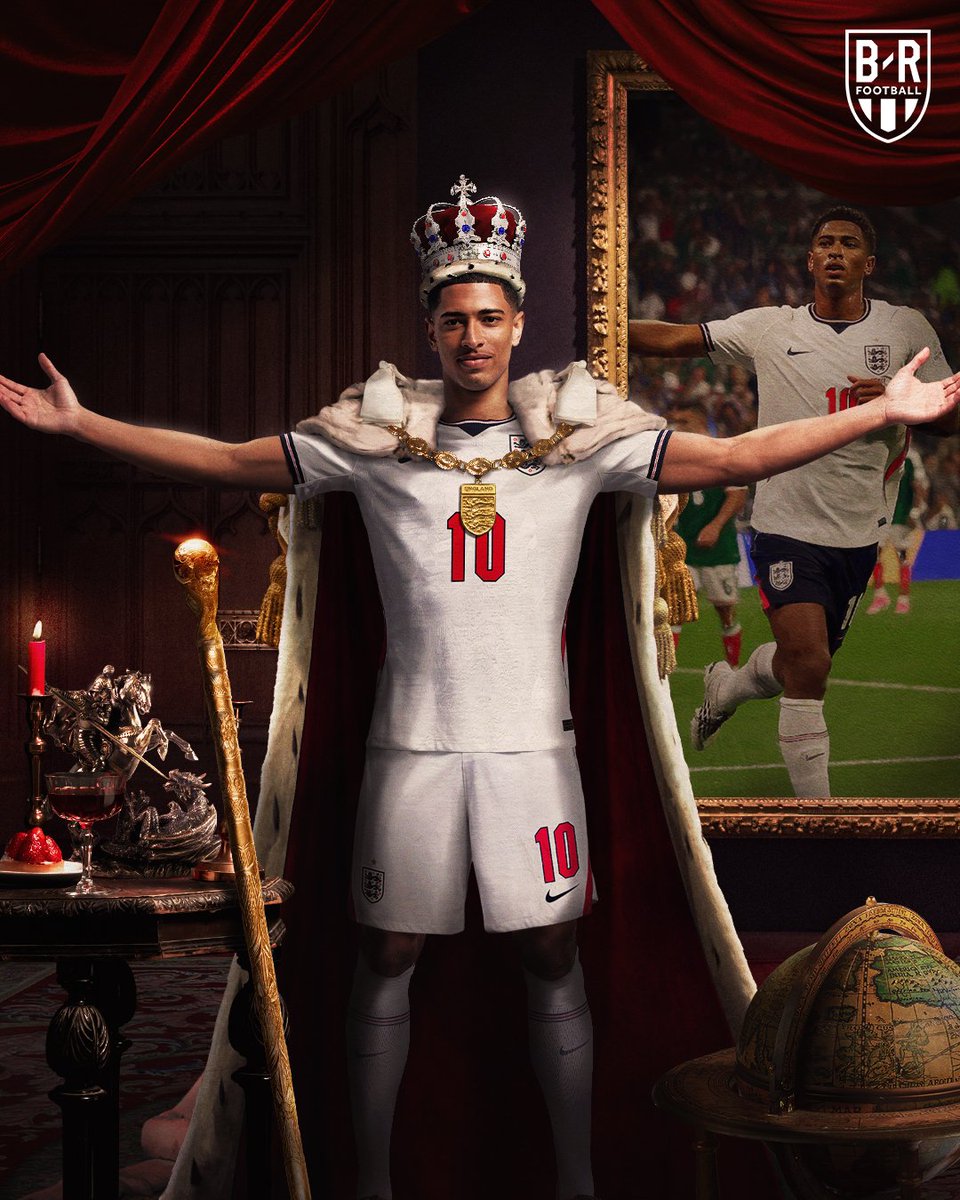 brfootball's tweet photo. Jude Bellingham has been voted England Men’s Player of the Year for the second season in a row.

His epic seven goals at the World Cup is a record at a single tournament for a Three Lions player 🏆🏆 https://t.co/8Z04UHL1MW