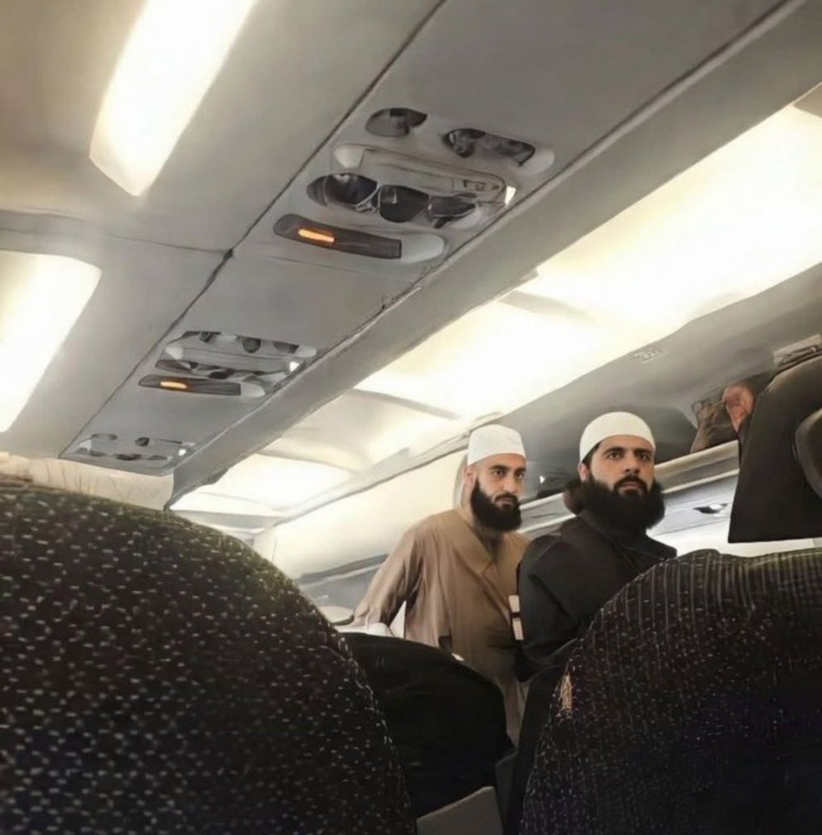 VKx76's tweet photo. Moving from Jaipur to Bengaluru and I’m genuinely terrified right now. Part of me wants to get off this plane immediately, I don’t feel safe among these people 😥 https://t.co/rQMBia8piw