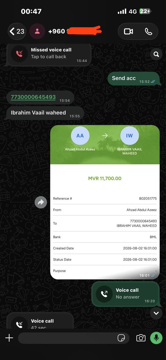 HKurusee's tweet photo. 🚨A large quantity of aluminium belonging to WAMCO Thinadhu is being sold to members of the public by site manager, Shiyam, with money deposited into personal bank accounts of his father, Senior Operations Officer Haneef and Marketing Officer Ibrahim Vail. Here are bank transfer slips. WAMCO MD Mujey is a close friend of Shiyam and he gets 30% from all that.