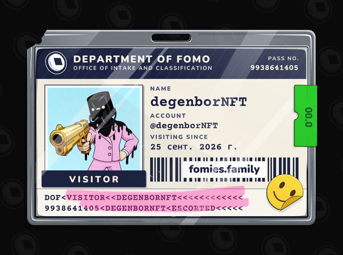 degenborNFT's tweet photo. @FomiesNFT only hardwork, homies F! https://t.co/HpGLJzgAoK